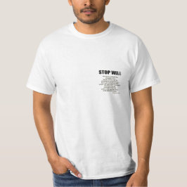 T-shirt-STOP OORLOG klein T-shirt