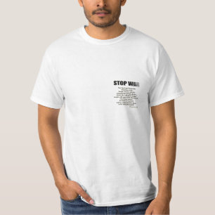 T-shirt-STOP OORLOG klein T-shirt