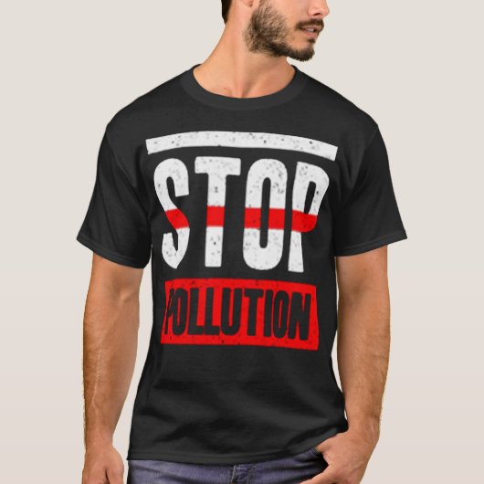 T-shirt Stop Pollution (Devant)