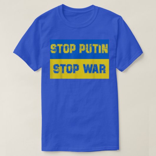 T-shirt Stop putin stop war (Design devant)
