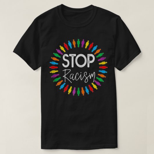 T-shirt Stop Racism  (Design devant)