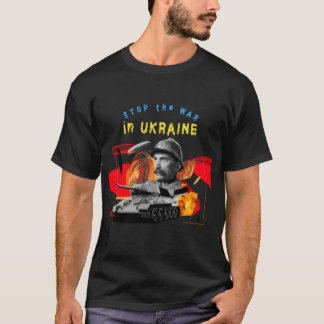 T-shirt Stop War In Ukraine | i Se tenir avec l'Uk