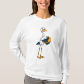 T-shirt Stork à Bowling avec Bowling ball (Devant)