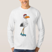 T-shirt Stork en Patinage en ligne avec Roller skates (Devant)