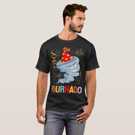 T-shirt Storm Chaser Tornado Fournado 4e Enfants d'anniver (Devant entier)
