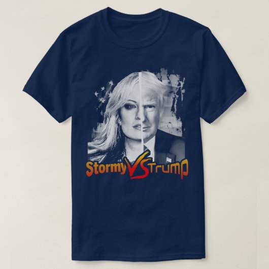 T-shirt Stormy contre Trump (Design devant)