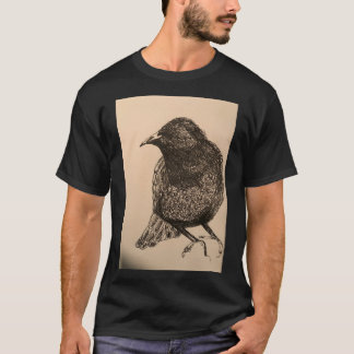 T-shirt Storybook Starling Bird Illustration Shirt