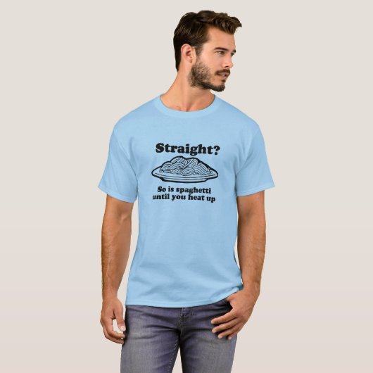 T-shirt STRAIGHT ? Les spaghettis (Devant entier)
