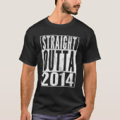 T-shirt Straight Outta 2014 8e cadeau d'anniversaire 8 ans (Devant)