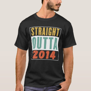 T-shirt Straight Outta 2014, Thème Rétro Vintage