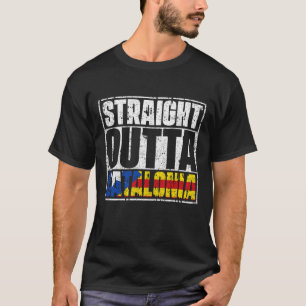 T-shirt Straight Outta Catalonia Flag
