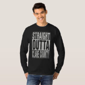 T-shirt STRAIGHT OUTTA CLARE COUNTY Cool Home Quote (Devant entier)