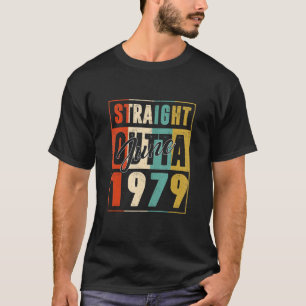T-shirt Straight Outta juin 1979 Vintage Hommes Femmes {B]