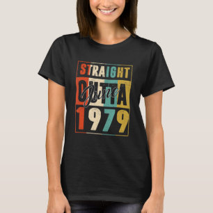T-shirt Straight Outta juin 1979 Vintage Hommes Femmes {B]