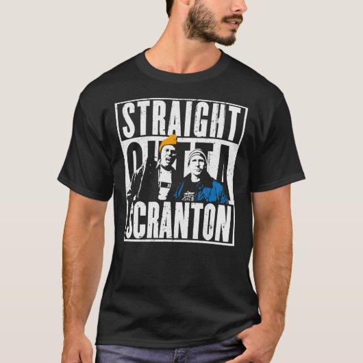 T-shirt Straight Outta Scranton - Lazy Scranton Essential (Devant)