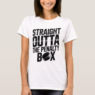 T-shirt Straight Outta The Penalty Box Funny Hockey Ice Ri