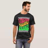 T-shirt Strange Weird Friends Humorous Odd Checkerboard Re (Devant entier)