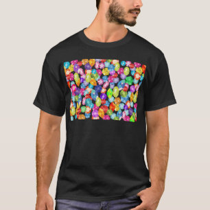 T-shirt strass arc-en-ciel