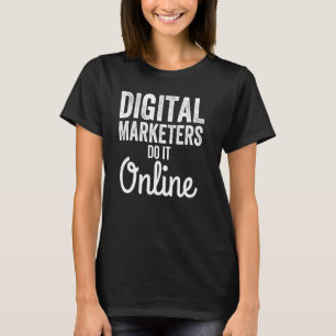 T-shirt Stratégie de marketing numérique Les marqueurs num