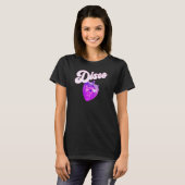 T-shirt Strawberry disco ball retro (Devant entier)