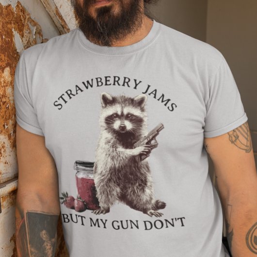 T-shirt Strawberry Jams But My Gun Don't Funny Meme