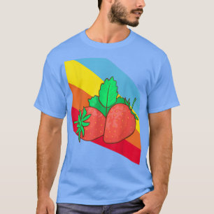 T-shirt Strawberry Strawberries Fruit Food Vegan Vegetaria