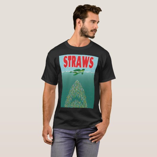 T-shirt Straws retro (Devant entier)