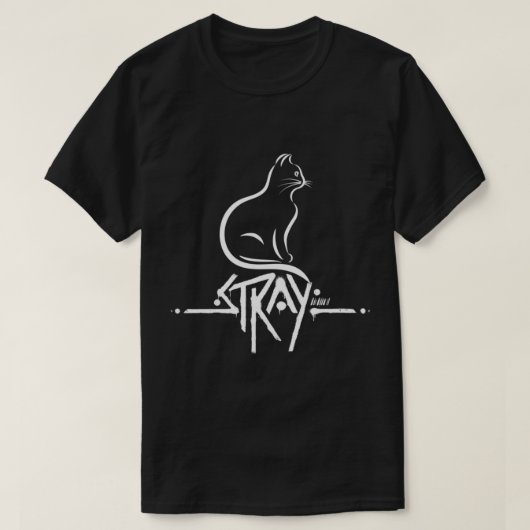 T-shirt Stray Cat Game, logo stray (Design devant)