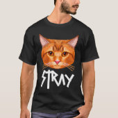 T-shirt Stray Cat Pixelated (Devant)