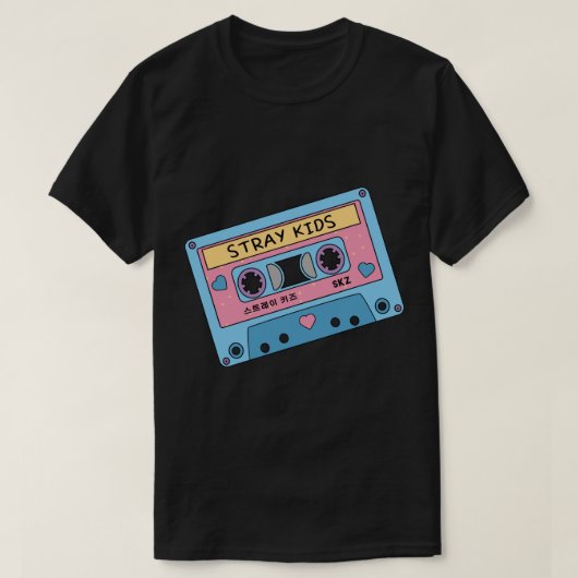 T-shirt STRAY KIDS Cute Retro Pastel Bande Bleu Pi (Design devant)