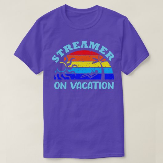 T-shirt Streamer De Vacances (Design devant)