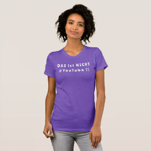 T-shirt #StreamerGirl Twitch violet allemand