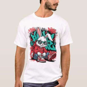 T-Shirt Street Art Bunny Swag