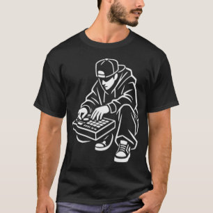 T-Shirt Street Art Créateur de Rythme Hip Hop Lo-f