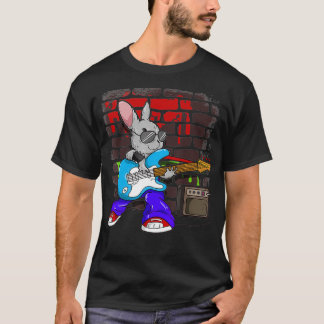 T-shirt Street Busking Guitar Player Jump  Jive Bunny