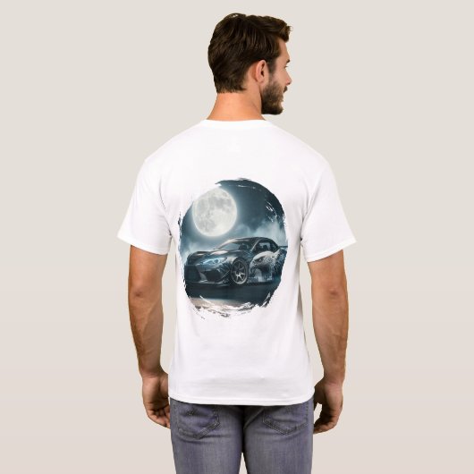 T-shirt Street Eagle Moonlight Drift Car (Dos entier)