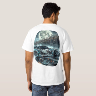 T-shirt Street Eagle Night Drift Art de voiture de cours