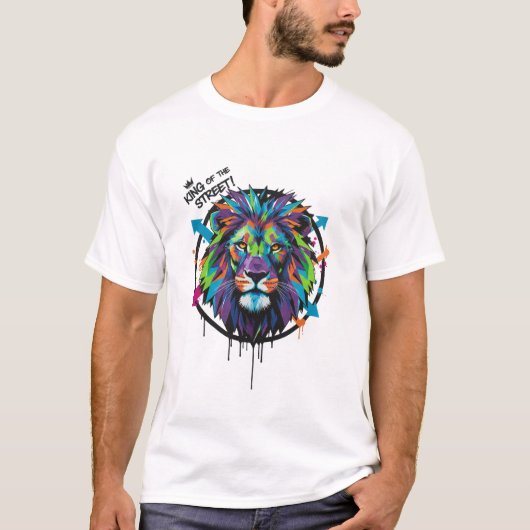 T-shirt Street King Lion Tee** (Devant)