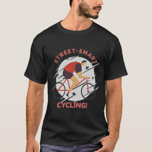 T-shirt Street Smart Cycling Retro Vélo présent