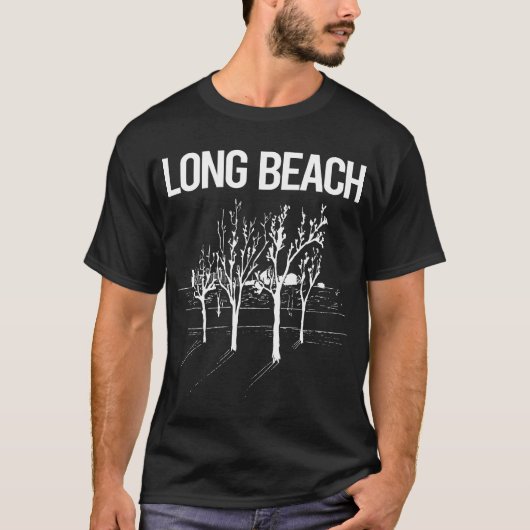 T-shirt Street Trees Long Beach (Devant)
