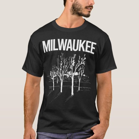 T-shirt Street Trees Milwaukee (Devant)