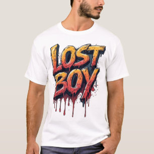 T-shirt streetwear typographie graffiti 3D Lost Bo