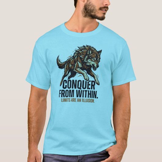 T-shirt Strength Is Endurance Wolf – Conquérir dès (Devant)