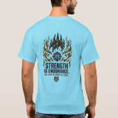 T-shirt Strength Is Endurance Wolf – Conquérir dès (Dos)