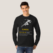 T-shirt Stress : Courir - Moins cher, Plus Rapide, Fun (Devant entier)