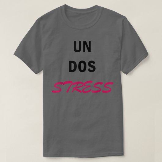 T-shirt Stress dans le dos pour femmes drôle (Design devant)