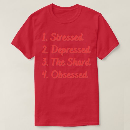 T-shirt Stress Déprimé Le Barbe Obsédé (Design devant)
