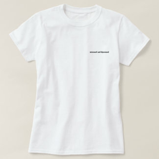 T-shirt stressé et déprimé