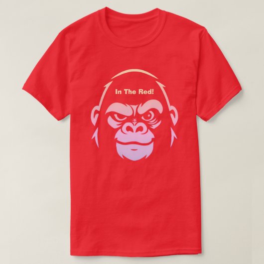 T-shirt Stressed Ape Studios - Dans le rouge (Design devant)