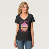 T-shirt Stressed Is Just Desserts Backwards Cupcake (Devant entier)